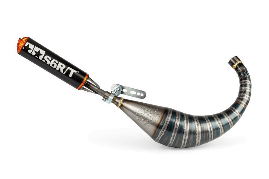 Beta RR Enduro 50 2T - Auspuff R/T 70 - 80 Schwarz / Orange
