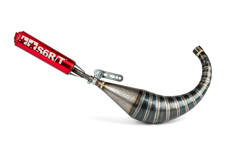 Peugeot XPS-Enduro 50 2T AM6 - Auspuff R/T 70 - 80 Rot