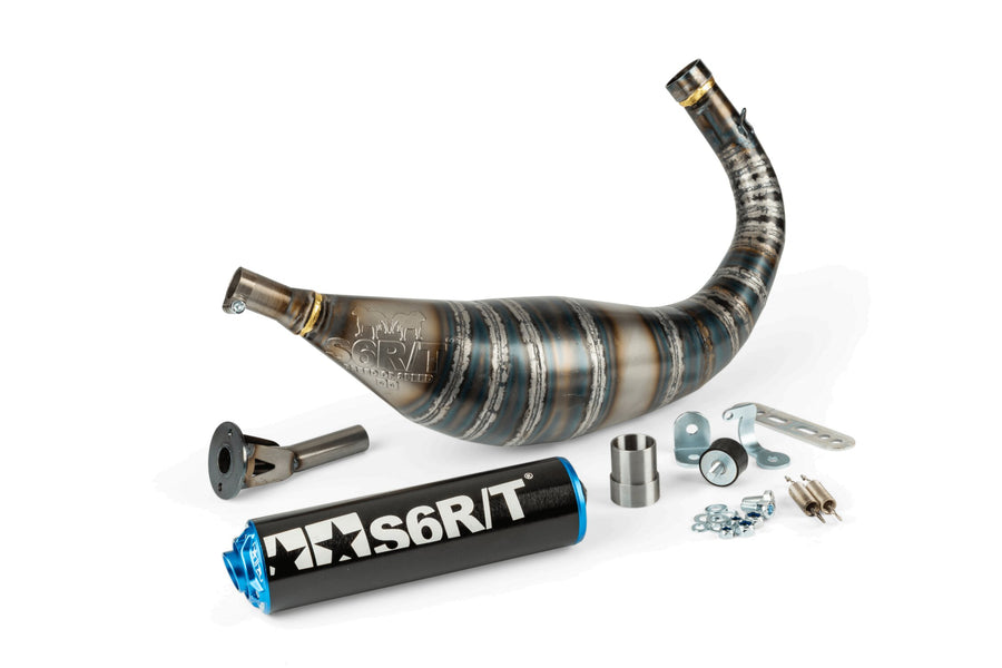 Beta RR SM 50 2T - Auspuff R/T 80–90 Schwarz / Blau