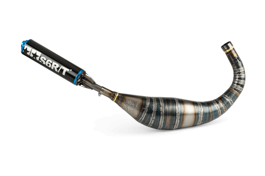 Beta RR Enduro 50 2T - Auspuff R/T 80–90 Schwarz / Blau