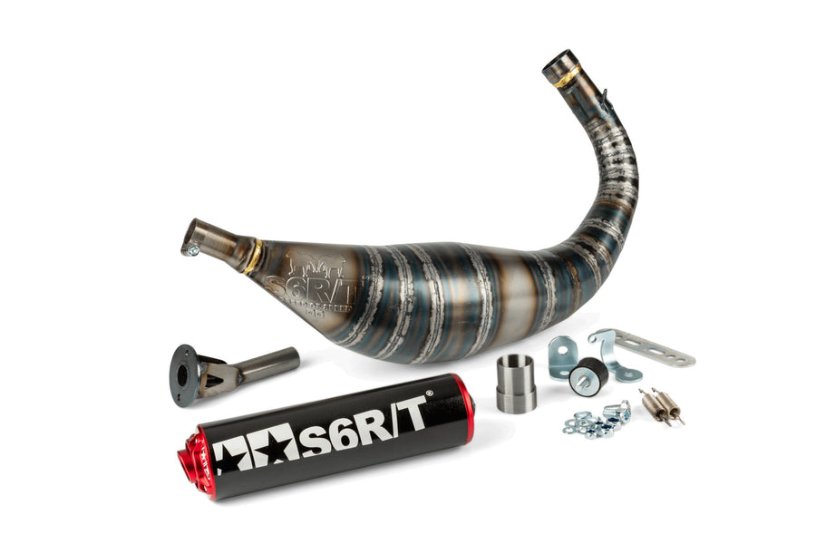 Beta RR SM 50 2T - Auspuff R/T 80–90 Schwarz / Rot