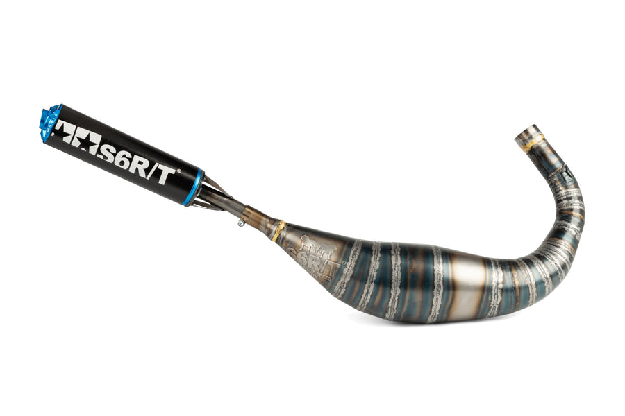 Beta RR Enduro 50 2T - Auspuff R/T 90-100 Schwarz/Blau