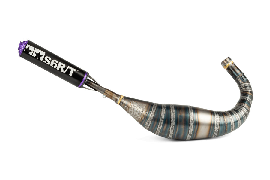 Rieju RR Enduro 50 2T AM6 - Auspuff R/T 90-100 Schwarz/Lila