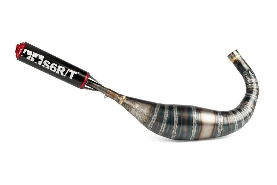 Fantic XM 50 2T - Auspuff R/T 90-100 Schwarz/Rot
