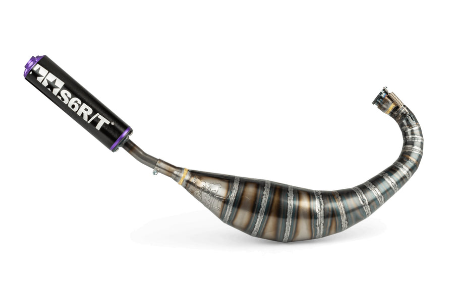 Aprilia RX Factory 50 2T - Auspuff 80-90 Schwarz / Lila