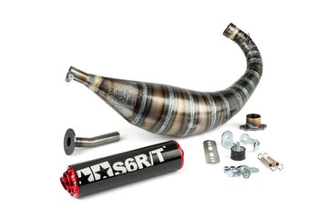 Derbi Senda DRD Racing SM 50 2T D50B0 [2012–] - Auspuff 80-90 Schwarz / Rot