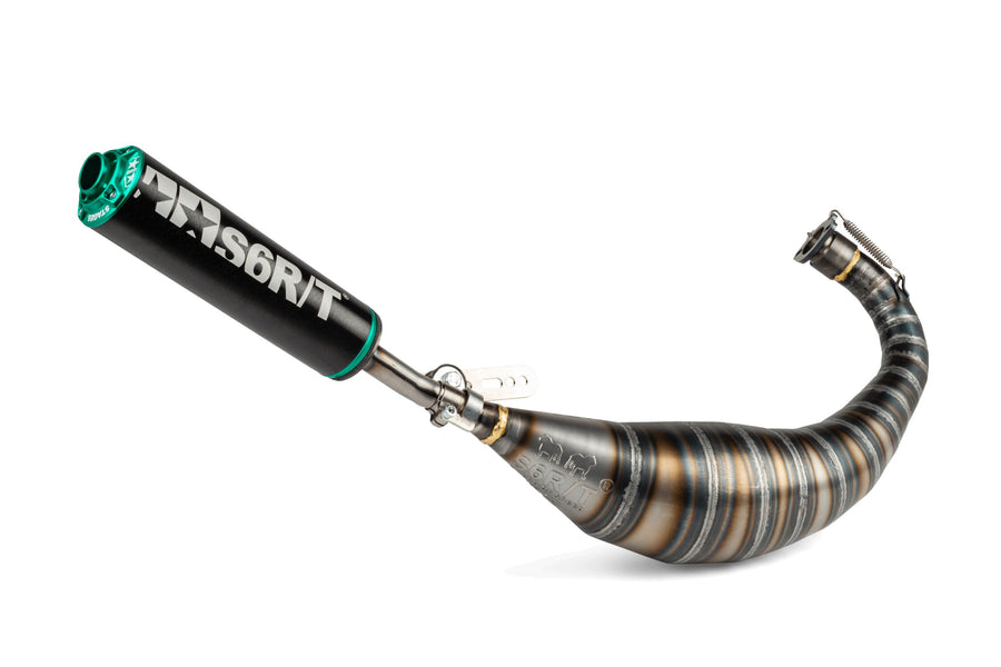 Derbi Senda X-Race SM '05 - '10 50 2T D50B0 - Auspuff R/T Schwarz Türkis