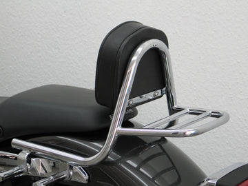 Honda VT 750 S (kjede) [2010-2011] - Sissy bar laget av rør med puter og bagasjestativ