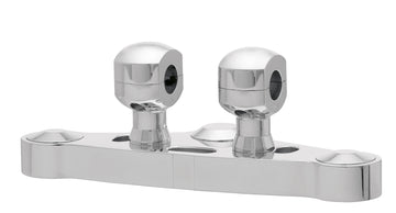 Aluminiumsstiger for styret med 25-aluminiumsriser for styrer med 25,4 mm (1 ') Ø, 50 mm høy, polert. Med 1/2 ″ UNC -tråd.
