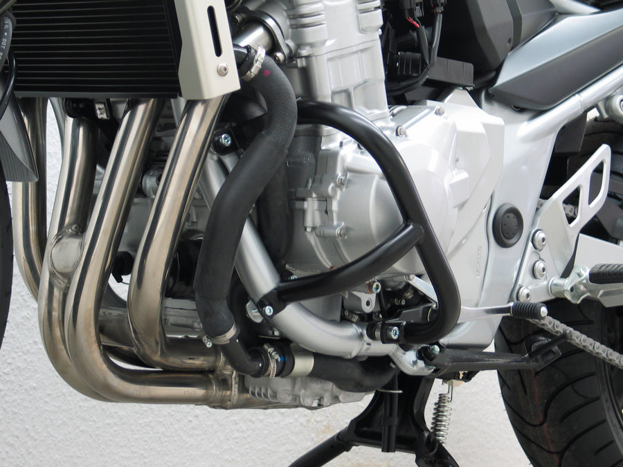 Suzuki GSF 650 Bandit (vann -kjølet) [2007-2008] -Motorbeskyttelsesbar, stabil, svart