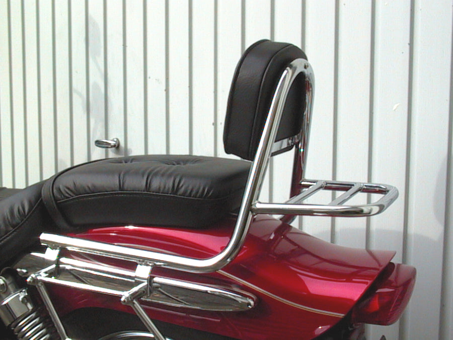 Suzuki GZ 125 Marauder [1998-2001] - Sissy bar laget av rør med puter og bagasjestativ