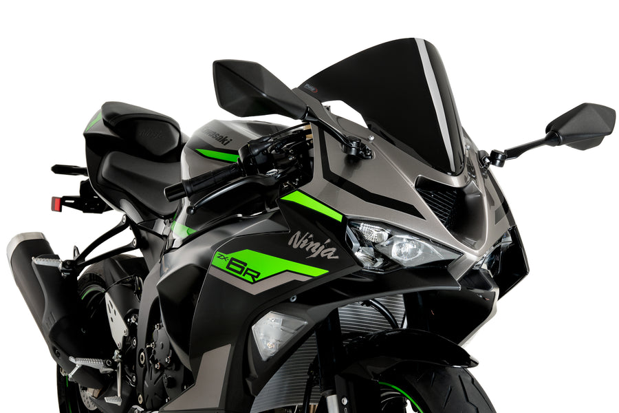 KAWASAKI ZX-6R NINJA [2025] – R-Racer-skjerm – Svart