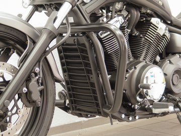 Yamaha XVS 1300 Custom [2014-2016] - beskyttelsesstang, stor versjon laget av 38 mm rør, svart