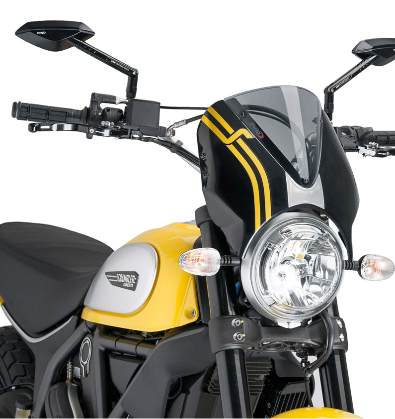 DUCATI SCRAMBLER 800 ICON DARK [2025] – RetroVision frontrutevisir – svart