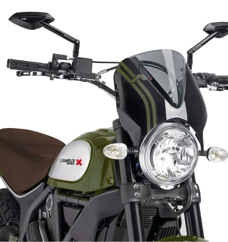 DUCATI SCRAMBLER 800 ICON DARK [2025] – RetroVision frontrutevisir – svart