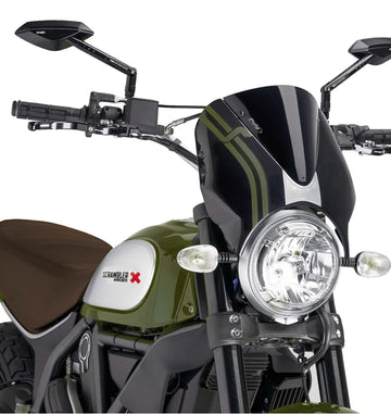 DUCATI SCRAMBLER 800 ICON DARK [2025] – RetroVision frontrutevisir – svart