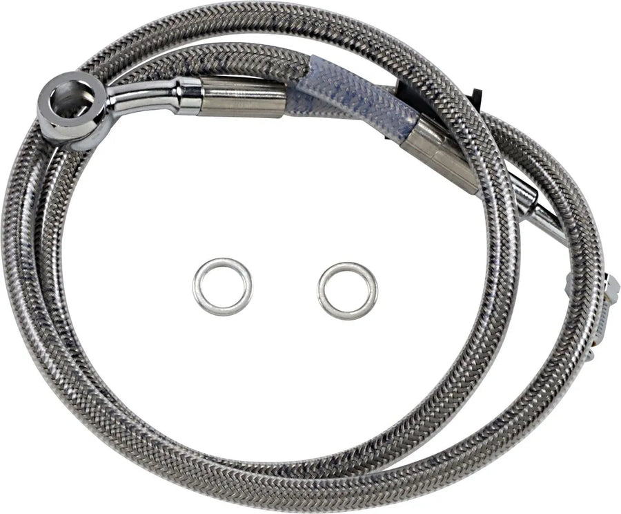 harley-davidson street bob [DRAG SPECIALTIES] – Forlenget bremselinje i rustfritt stål