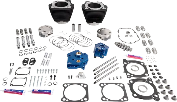 Harley-Davidson FXBR 1923 Softail Breakout 117 [2026] - 132" Power Package Motorleistungs-Kit – Oberfläche: Schwarz, Nicht hervorgehobene Kühlrippen – Bild 2