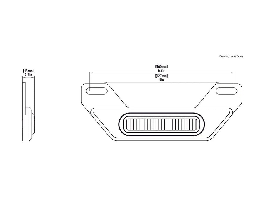 honda cb 500 [DENALI] – B6 LED-bremselyssett med nummerskiltholder