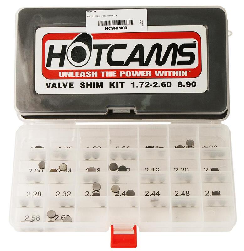 Ktm Sx-F 250 [HOT CAMS] - ventilskiver Ø8,90x1,72 til 2,6mm - sett med 3 stk.