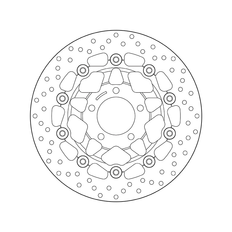 Suzuki Gsx 600 [BREMBO] - Series Oro rund flytende bremseskive