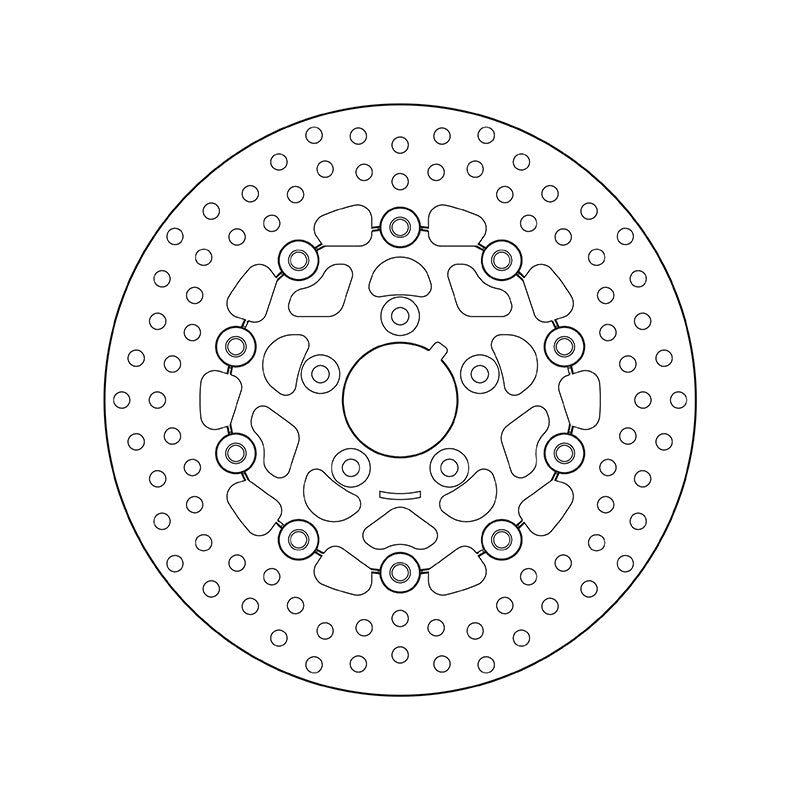 Harley Davidson Fxsts [BREMBO] - Series Oro rund flytende bremseskive