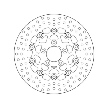 Harley Davidson Fxlr [BREMBO] - Series Oro rund flytende bremseskive - 0