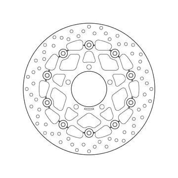 Kawasaki Er 6 F [BREMBO] - Series Oro rund flytende bremseskive