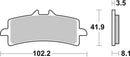 Aprilia Tuono 1100 [BREMBO] - Konkurranse karbon keramiske bremseklosser - 07BB37RC-1