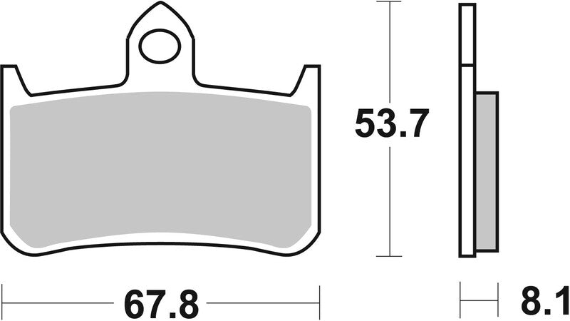Honda Cb 900 Hornet [BREMBO] - Konkurranse karbon keramiske bremseklosser - 07HO28RC