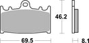 Suzuki Gsx-R 600 [BREMBO] - Konkurranse karbon keramiske bremseklosser - 07KA13RC