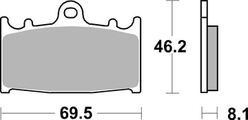 Suzuki Gsf 650 [BREMBO] - Konkurranse karbon keramiske bremseklosser - 07KA13RC