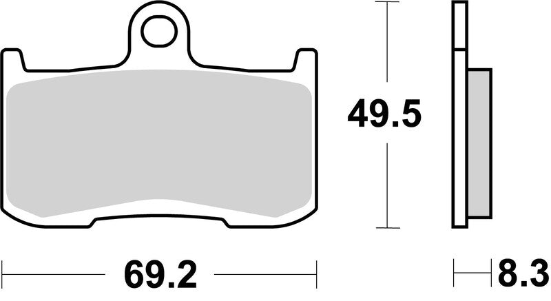 Suzuki Gsx 8R [BREMBO] - Konkurranse karbon keramiske bremseklosser - 07KA23RC