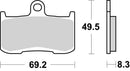 Suzuki Gsx-S 750 [BREMBO] - Konkurranse karbon keramiske bremseklosser - 07KA23RC
