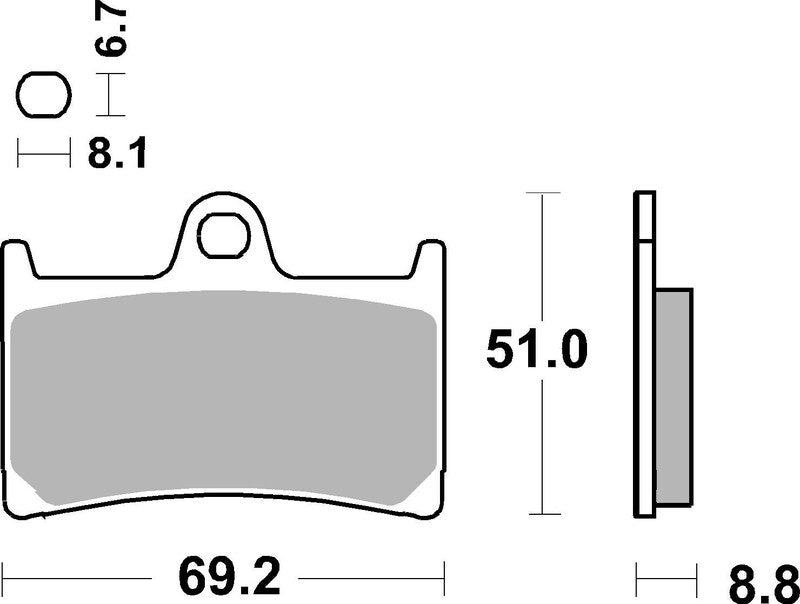 Triumph Trident [BREMBO] - Konkurranse karbon keramiske bremseklosser - 07YA23RC