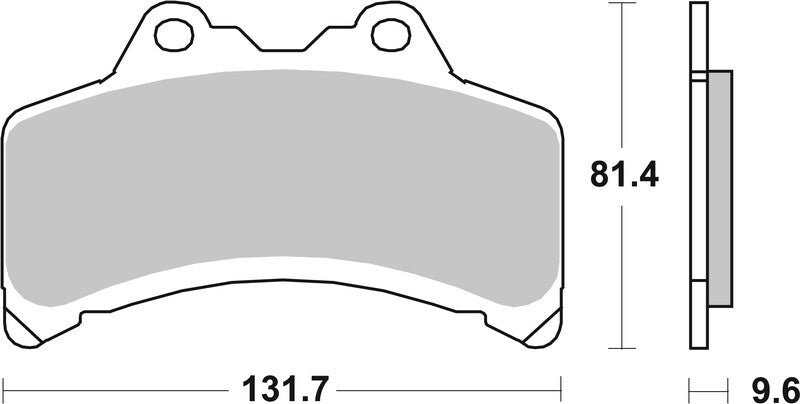 Yamaha Gts 1000 [BREMBO] - Street Carbon Keramiske bremseklosser - 07YA3108