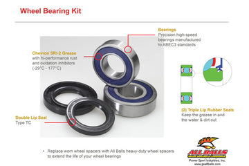 Honda St 1300 [ALL BALLS] - Bakhjulslagersett for ST1300
