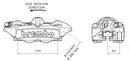 Ducati Diavel 1200 [BREMBO] - M4 foran høyre bremsekaliper titan Ø34mm-2