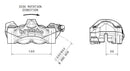 Ktm 1290 Superduke Gt [BREMBO] - M50 foran venstre bremsekaliper titan Ø30mm