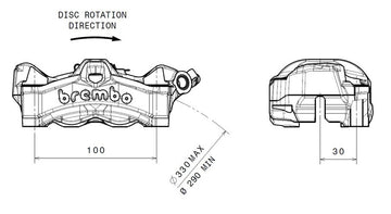 Honda Cb 1000 [BREMBO] - Stylema bremsekaliper foran høyre naturlig - 0