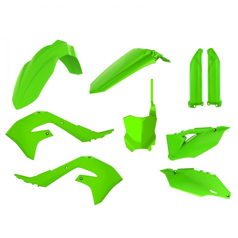 Kawasaki Kx 250 [POLISPORT] - Plastsett Limegrønn Kawasaki KX450