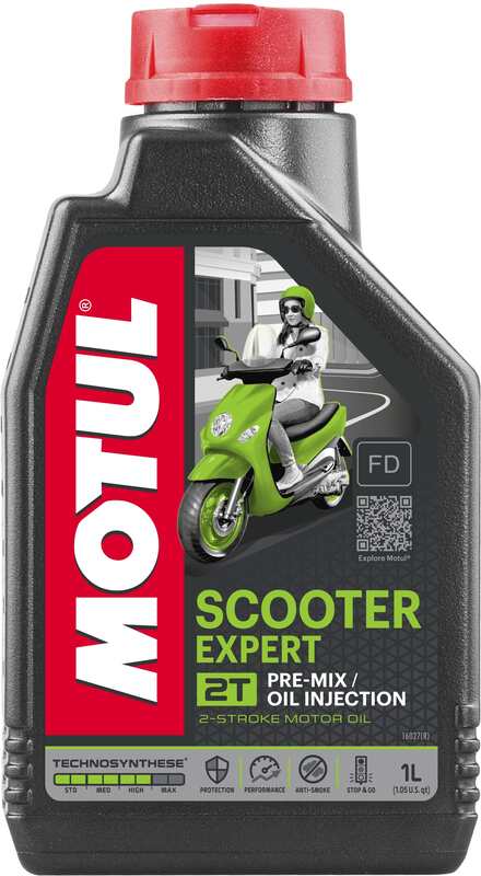 Motorolje 2T for scooter, 1 liter [Motul]