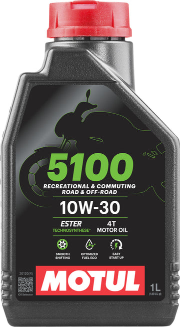 Motorolje 10W30 4T 1 liter for motorsykler [Motul]