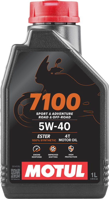 Motorolje 5W40 4T 1L for motorsykler [Motul]