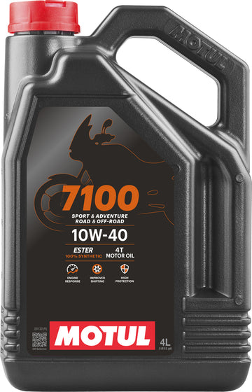 Motorolje 10W40 4L for 4-takts motorsykler [Motul]