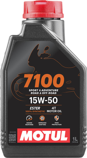 Motors olje 15W50 4T Syntetisk 1 liter for motorsykler [Motul]