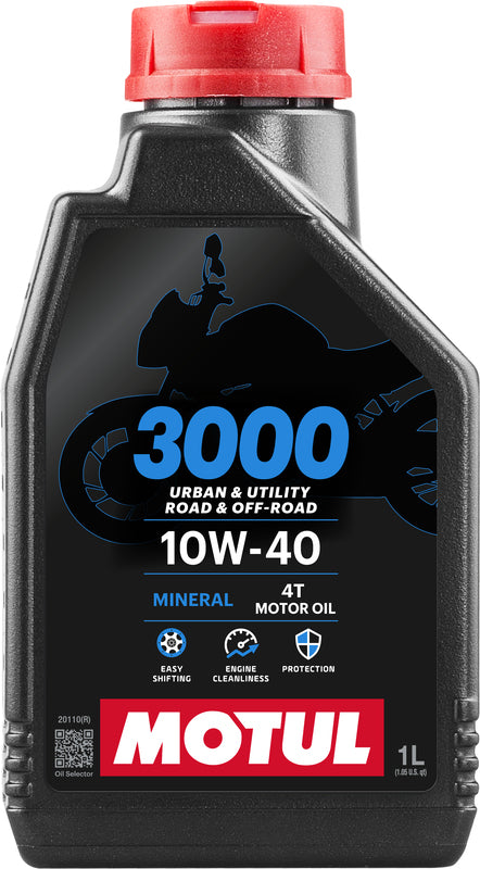 Motorolje 10W40 4T 1 liter for motorsykler [Motul]