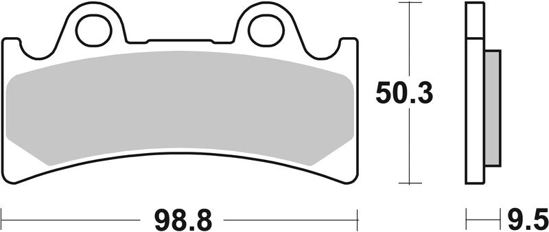 Yamaha Yzf 750 [BREMBO] - Bremseklosser TYPE 07YA32 SR Sinter - Sport