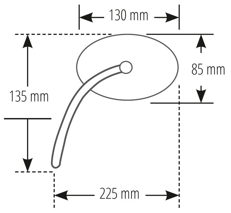 Triumph Tiger Explorer Xr [SHIN YO] - Mirror Booster 2 svart (par)