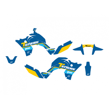 Yamaha Tenere 700 [BLACKBIRD] - Rally Ride komplett grafikksett - Yamaha